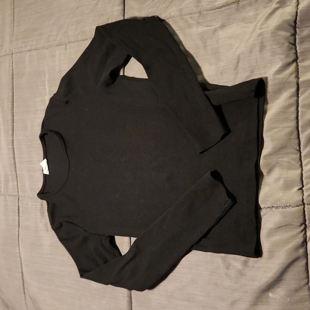Cotton on ribbed long sleeve shirt
